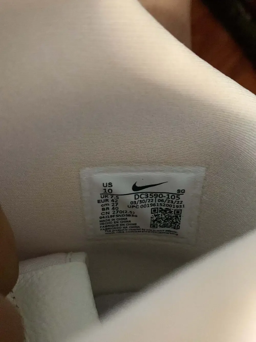 Nike Air Force 1  Sculpt Women Size 10, Men Size 8.5